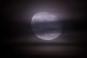 Central European Atmosphere Prints: Moon four days after full moon