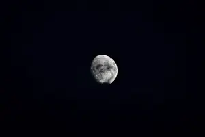Empty European Countryside Prints: Moon, Germany