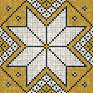 Mosaic Artwork For Walls Prints: Mosaic tiles background, seamless vector pattern