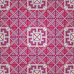 Abstract Ceramic Tiles Prints: Mosaic tiles background, seamless vector pattern