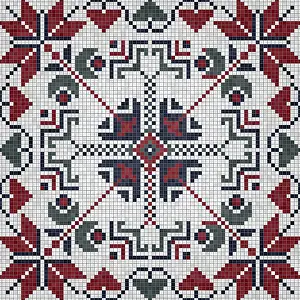 Abstract Mosaic Artwork Prints: Mosaic tiles background, seamless vector pattern
