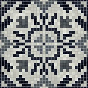 Geometric Wall Art Prints: Mosaic tiles background, seamless vector pattern