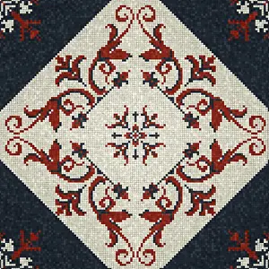 Geometric Mosaic Art Prints: Mosaic tiles background, seamless vector pattern