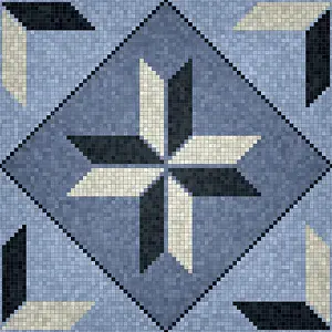 Modern Architecture Design Prints: Mosaic tiles background, seamless vector pattern