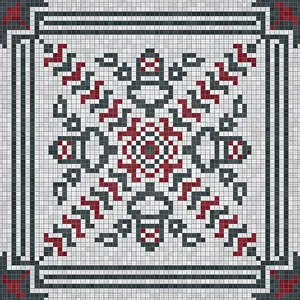 Mural Painting Inspiration Prints: Mosaic tiles background, seamless vector pattern