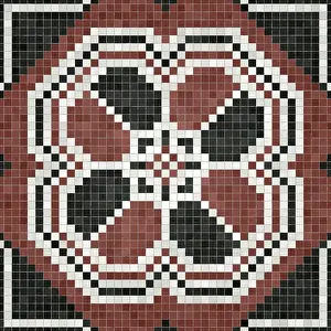 Geometric Mosaic Art Prints: Mosaic tiles background, seamless vector pattern
