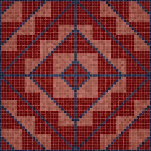 Abstract Mosaic Artwork Prints: Mosaic tiles background, seamless vector pattern