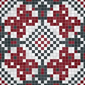 Abstract Ceramic Tiles Prints: Mosaic tiles background, seamless vector pattern