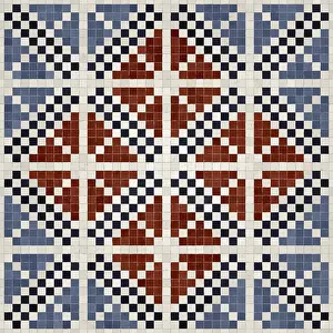 Abstract Mosaic Artwork Prints: Mosaic tiles background, seamless vector pattern