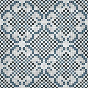 Geometric Wall Art Prints: Mosaic tiles background, seamless vector pattern