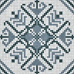 Geometric Mosaic Art Prints: Mosaic tiles background, seamless vector pattern