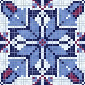 Painting Prints: Mosaic Tiles Seamless Print Background
