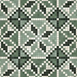 Images Dated 13th July 2024: Mosaic Tiles Seamless Vector Print Background