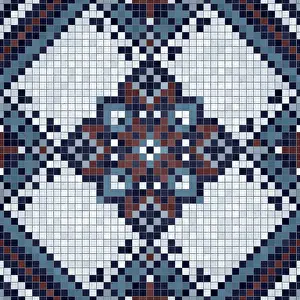 Images Dated 13th July 2024: Seamless Mosaic Tiles Background Print