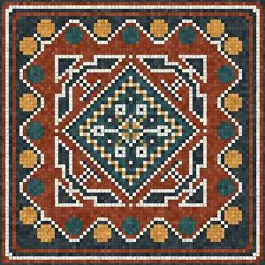 Abstract Ceramic Tiles Prints: Mosaic tiles vector background