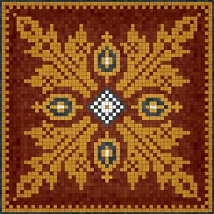 Geometric Art Illustration Prints: Mosaic tiles vector background