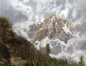 USA Historical Landmarks Prints: Mount of the Holy Cross in the Clouds