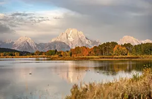 Mount Moran Reflection Prints: Mount Moran reflected in Snake River