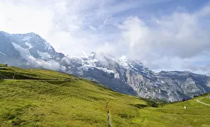 Eiger Mountain Switzerland Prints: Mountain landscape with peaks Eiger