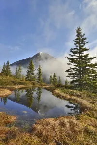 High Mountain Range Photography Prints: Mountain landscape in the spring
