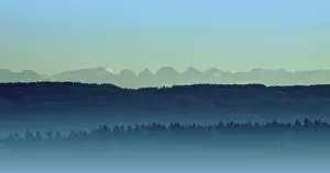Alpine Panorama Photography Prints: The mountain names were assigned with the best of our knowledge