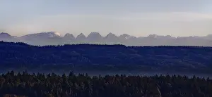 Central European Mountain Range Prints: The mountain names were assigned with the best of our knowledge