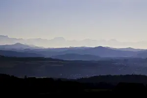 Alpine Panorama View Prints: The mountain names were assigned with the best of our knowledge