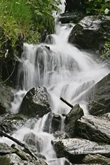 Mountain Torrent Waterfall Prints: Mountain stream
