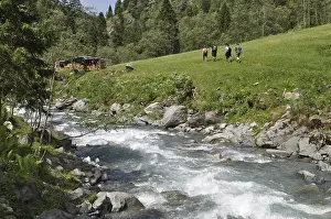 Mountain Stream Prints: Mountain stream, mountain range
