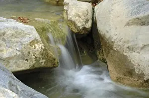 European Nature Reserves Prints: Mountain stream, stream, Samaria Gorge