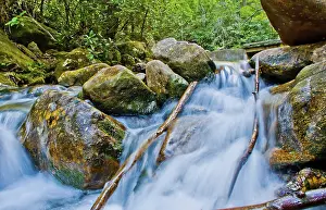 Deserted River Scenery Prints: Mountain streams