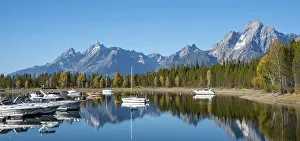 Mountain Reflections Prints: Mountains reflected in the lake