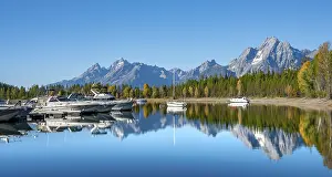 Mountain Reflections Prints: Mountains reflected in the lake