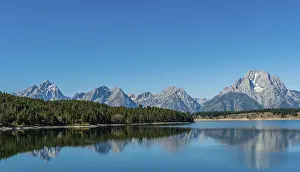 Mountainous National Park Prints: Mountains reflected in the lake