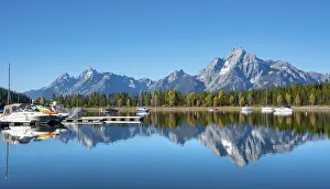 Mountain Range Reflections Prints: Mountains reflected in the lake