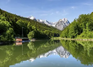 Mountain Reflections Prints: Mountains reflected in the lake