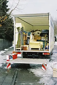 Goods Transportation Prints: Moving lorry