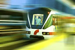 Local Public Transportation Prints: Moving train