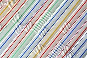 Fattening Foods List Prints: The multi-coloured straws for soft drinks