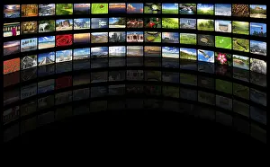 Copyspace Image Prints: Multimedia background with copyspace