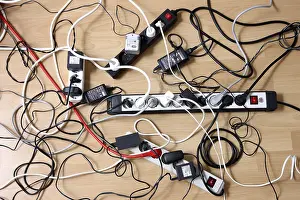Multiple Power Strips Prints: Multiple power strips for connection of multiple electrical devices
