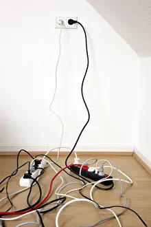 Energy Consumption Reduction Prints: Multiple power strips for connection of multiple electrical devices