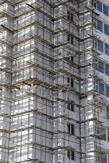 Residential Building Design Prints: A multistorey panel building under construction
