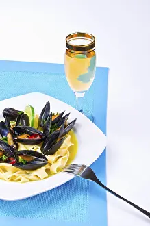 Citrus Fruit Pairing Prints: Mussels