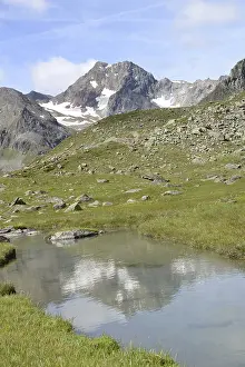 Stubai Alps Prints: Mutterberger lakes, Mutterberger see