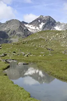 Tyrol Mountain Scenery Prints: Mutterberger lakes, Mutterberger see