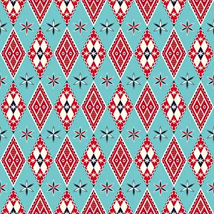 Najdi Style Vector Seamless Pattern Prints: Najdi style vector seamless pattern