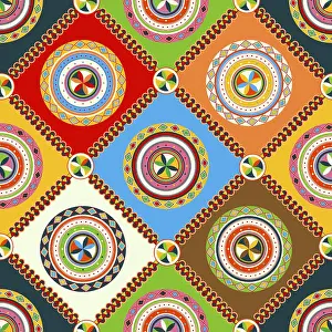 Najdi Style Vector Prints: Najdi style vector seamless pattern
