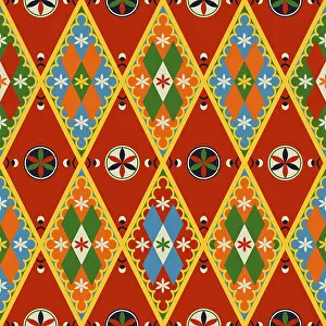 Najdi Style Vector Prints: Najdi style vector seamless pattern