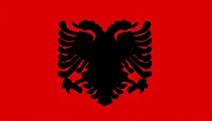 Prints of National flag of Albania Albania Prints: National Flag of Albania Print